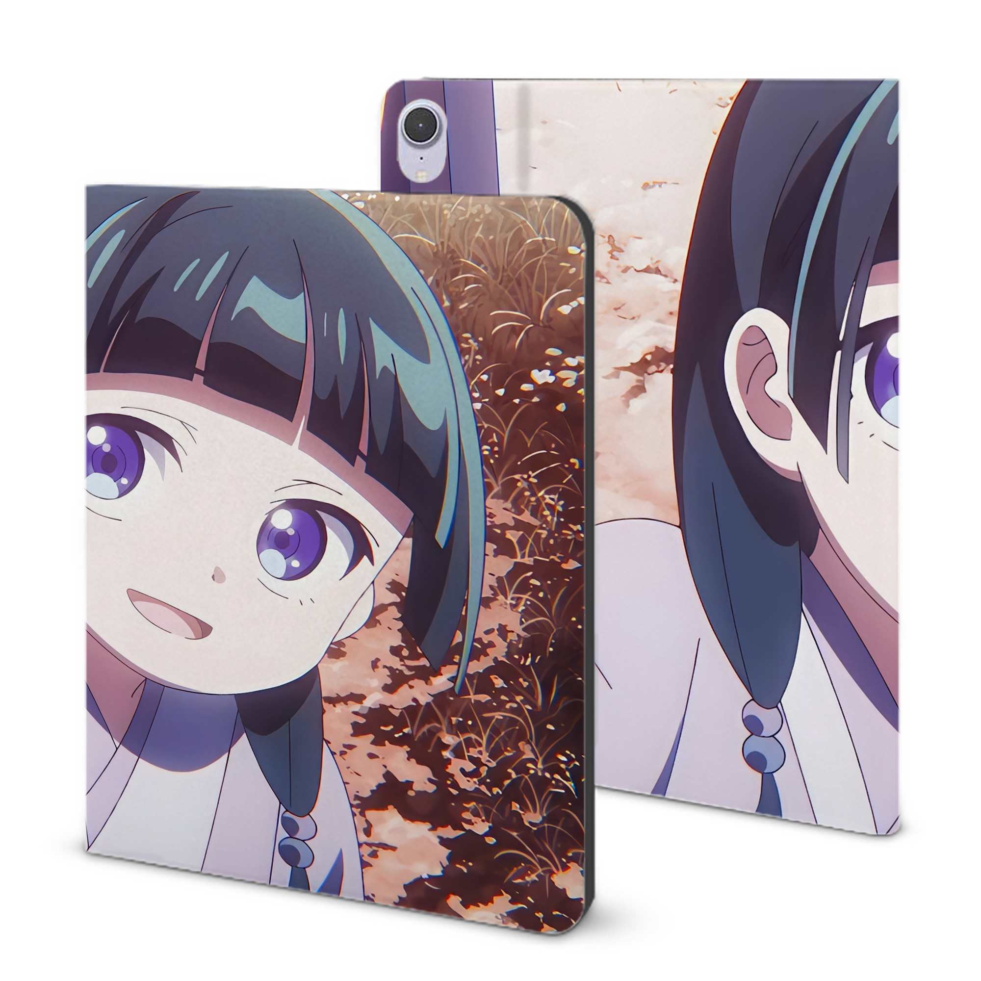 （画像用） 薬屋のひとりごと The Apothecary Diaries IPad ケース ブック型 PUレザー TPU 耐衝撃 軽量 薄型 ペン収納なし 全面保護 IPad 各モデル対応